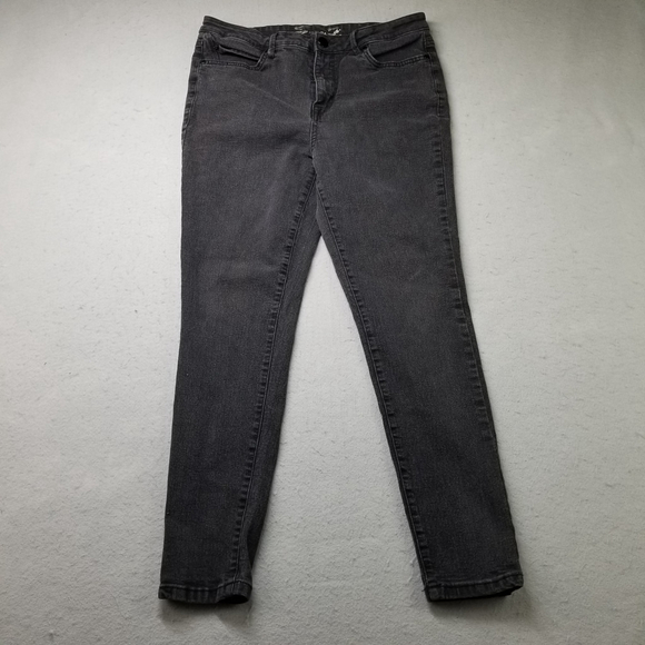 Seve7 Jeans Womens SIze 10 Black Metro Ultra High Rise Skinny Cotton Blend - Picture 4 of 13